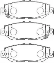 Комплект тормозных колодок, дисковый тормоз AISIN купить